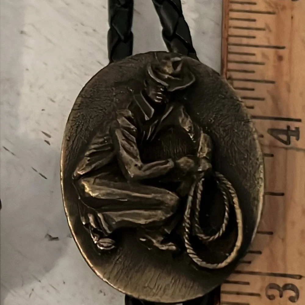 Lot 2 Vintage Cowboy Bolo ties Western